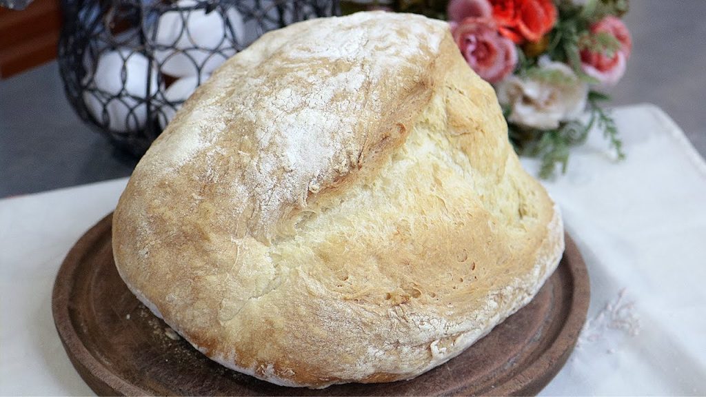 PRONTO EM 3 HORAS! PÃO RÚSTICO! PÃO CASEIRO TIPO ITALIANO – RECEITA FÁCIL