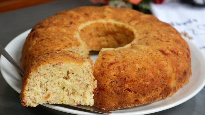 É SÓ MISTURAR TUDO! NEM PRECISA DE LIQUIDIFICADOR! BOLO SALGADO RÁPIDO, FÁCIL, FOFINHO