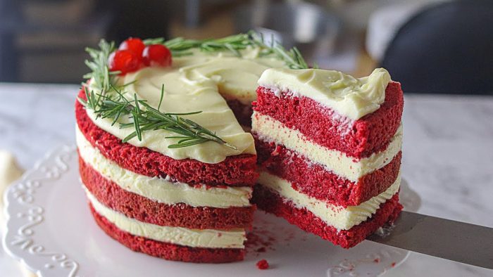 BOLO RED VELVET – BOLO PARA O NATAL PERFEITO – RECHEIO PERFEITO DE CREAM CHEESE