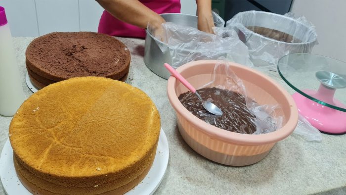 BOLO DE CORTE PARA 90 PESSOAS / QUANTO UTILIZEI DE RECHEIO PARA  2 FORMAS ARO 30 @PARISCAKEDESIGNER
