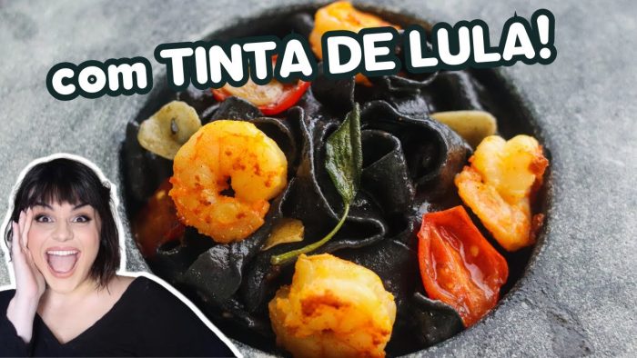 MASSA CASEIRA COM TINTA DE LULA E CAMARÕES! PAPPARDELLE DELICIOSO | MASSA CASEIRA AULA PRÁTICA