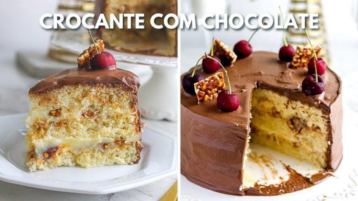 BOLO CROCANTE COM CHOCOLATE – COM RASPAS DE LIMÃO – PERFEITO PARA O REVEILLON E NATAL