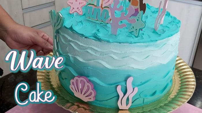 TÉCNICA WAVE CAKE/BOLO ONDULADO/ PEQUENA SEREIA/COM CHANTININHO