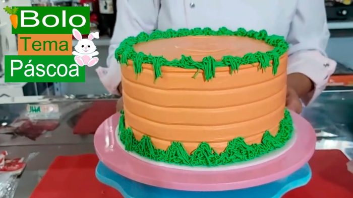 DECORAÇÃO DE BOLO TEMA PÁSCOA COM O BICO CHUVEIRINHO 234 / SUPER FÁCIL / PARIS CAKE DESIGNER