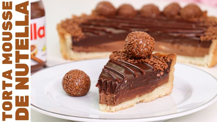 É SÉRIO! 😱 ESSA TORTA DE NUTELLA É MUITO FÁCIL! | Massa sem batedeira e recheio que não vai ao fogo!