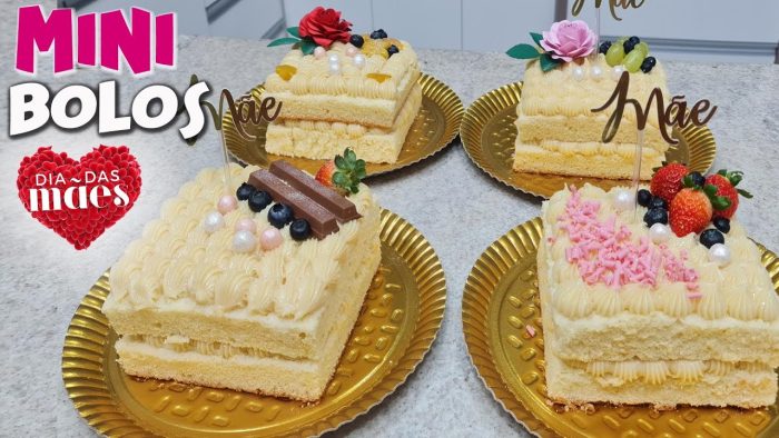 MINI-BOLOS PARA O DIA DAS MÃES 4 OPÇÕES PARA VOCÊ VENDER MUITO@PARISCAKEDESIGNER #diadasmães #bolo