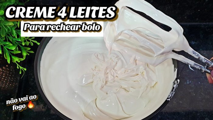 CREME 4 LEITES PARA RECHEAR BOLO NO POTE