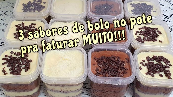 3 SABORES DE BOLO NO POTE PRA VC VENDER E GANHAR DINHEIRO TRABALHANDO EM CASA!