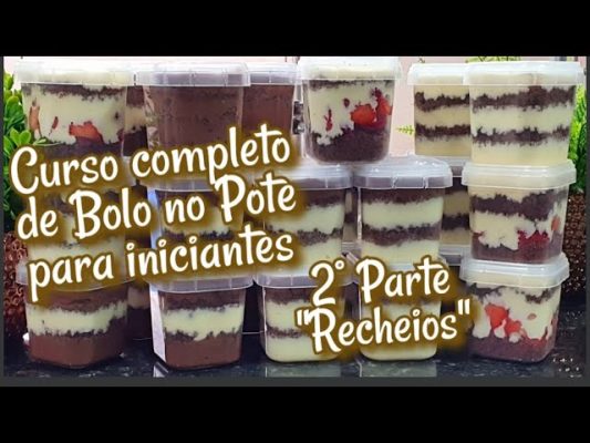 🔴 CURSO BOLO NO POTE PARA INICIANTES – 2° VÍDEO “RECHEIOS”