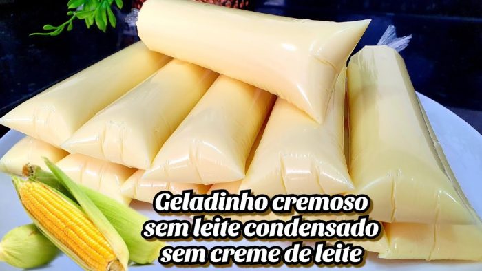 SEM leite condensado, SEM creme de leite, super CREMOSO, faça e venda geladinho de milho verde!