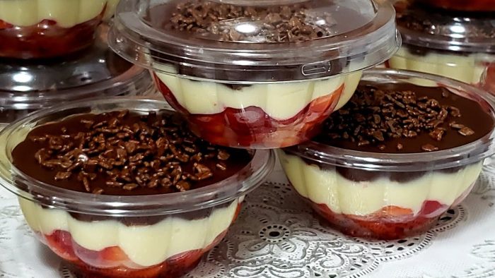 SOBREMESA PARA GANHAR DINHEIRO, BOMBOM DE MORANGO NO POTE FAÇA E VENDA!