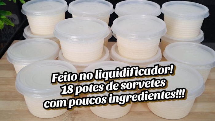SORVETE DE LIQUIDIFICADOR, MUITO CREMOSO, FÁCIL E LUCRATIVO!!!
