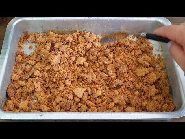 CRUMBLE DE BAUNILHA, FAROFA DOCE CROCANTE PARA USAR EM SOBREMESAS NO POTE