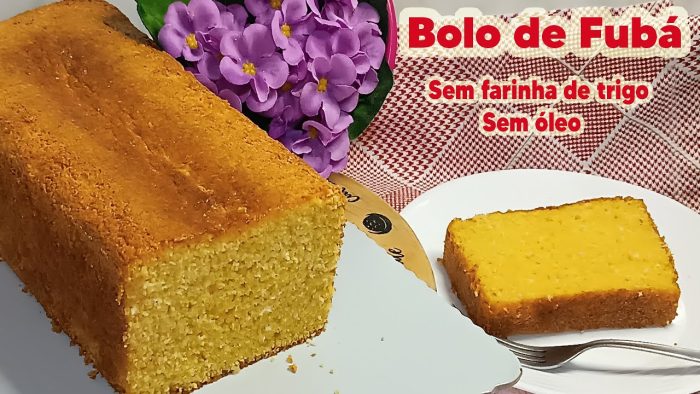 Sem farinha de trigo e sem óleo! Tudo no liquidificador! BOLO DE FUBÁ FOFO E ÚMIDO