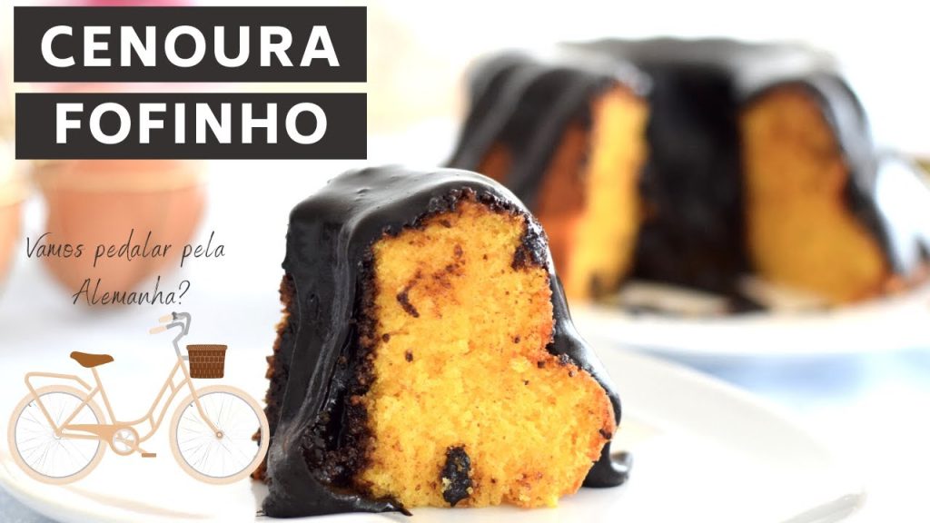 BOLO DE CENOURA FOFINHO COM CALDA CREMOSA| VAMOS PEDALAR PELA ALEMANHA| RAQUEL CICOLIN