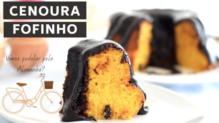 BOLO DE CENOURA FOFINHO COM CALDA CREMOSA| VAMOS PEDALAR PELA ALEMANHA| RAQUEL CICOLIN
