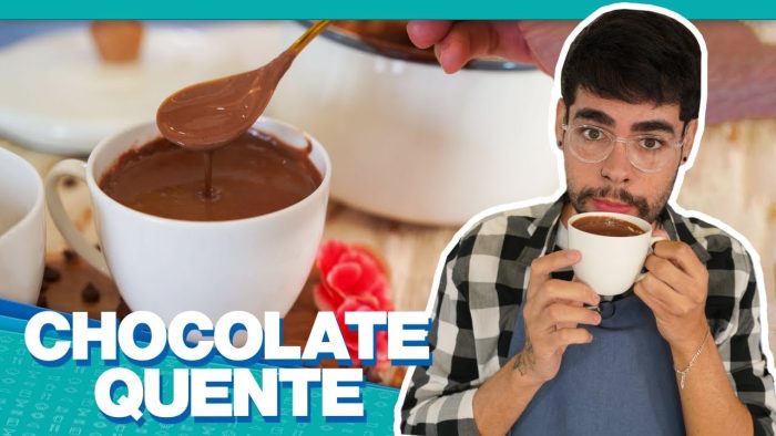 CHOCOLATE QUENTE SUPER CREMOSO SEM AMIDO DE MILHO | LEVA APENAS 3 INGREDIENTES