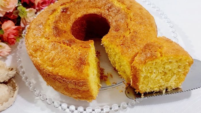 BOLO PAMONHA! SIMPLES, DELICIOSO,  SEM GLÚTEN E SEM LACTOSE.