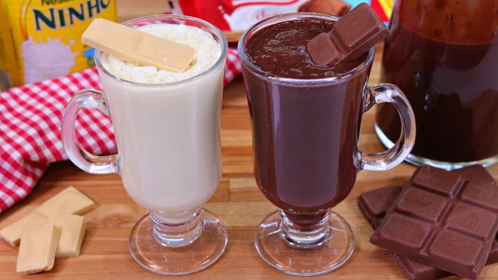 CHOCOLATE QUENTE CREMOSO SEM MAIZENA COM APENAS 4 INGREDIENTES