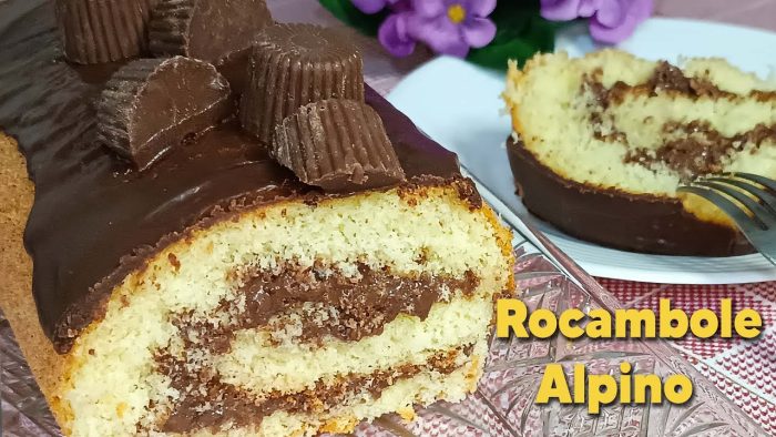 Rocambole Alpino – Massa que derrete na boca e recheio maravilhoso! Feito em forma simples de bolo!