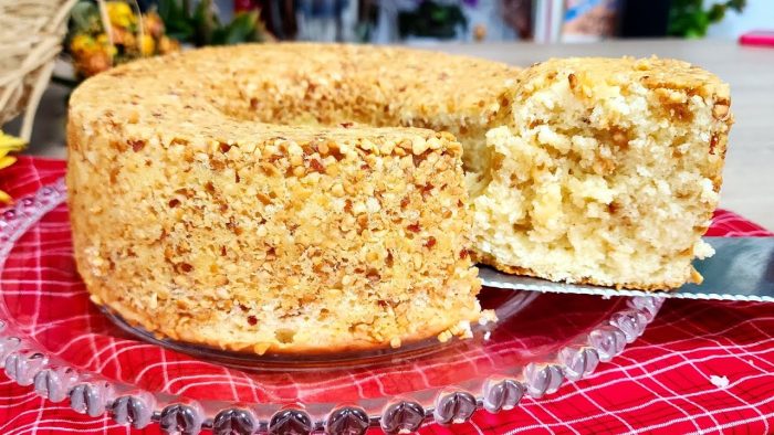 MELHOR BOLO PARA JUNHO! BOLO FÁCIL E SUPER FOFINHO DE PAÇOCA DE AMENDOIM