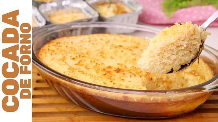 É SÓ JUNTAR TUDO EM MENOS DE 2 MINUTOS E LEVAR AO FORNO! | ESTA COCADA DE FORNO É IRRESISTÍVEL!