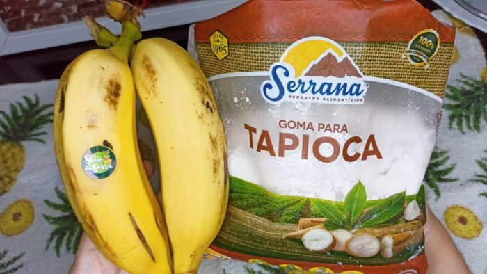 TEM BANANA E TAPIOCA?FAÇA ESSE BOLO FOFINHO SEM TRIGO,COM SÓ 1 OVO E NÃO VAI MAIS QUERER PÃO