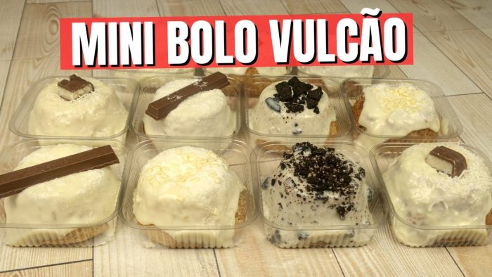 MINI BOLO VULCÃO (FAÇA E VENDA): 4 Sabores com 1 Receita | Fácil e Lucrativo!