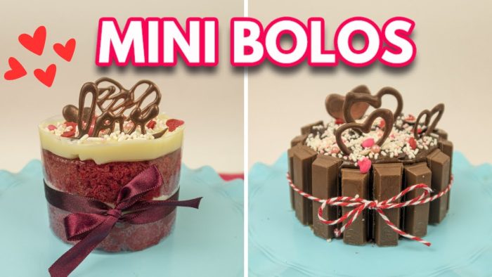 Mini Bolos Decorados para o Dia dos Namorados | 2 Decorações MUITO FÁCEIS!