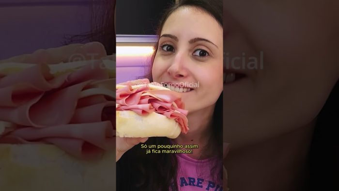 🥪 MELHOR QUE O DO MERCADÃO! SANDUÍCHE DE MORTADELA PRÁTICO E DELICIOSO! #shorts
