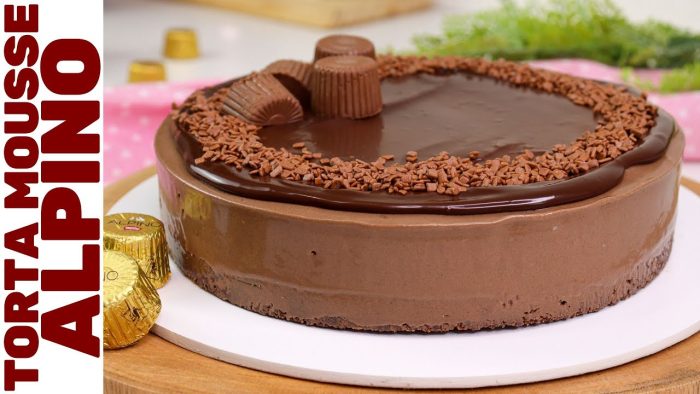 TORTA MOUSSE ALPINO: SEM FORNO, SEM LIQUIDIFICADOR E SEM GELATINA! |Perfeita e super fácil de fazer!