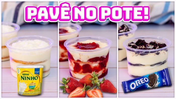 🤑 Ganhe MUITO Dinheiro Vendendo Pavê de Leite Ninho | 3 SOBREMESAS NO POTE COM APENAS 1 BASE