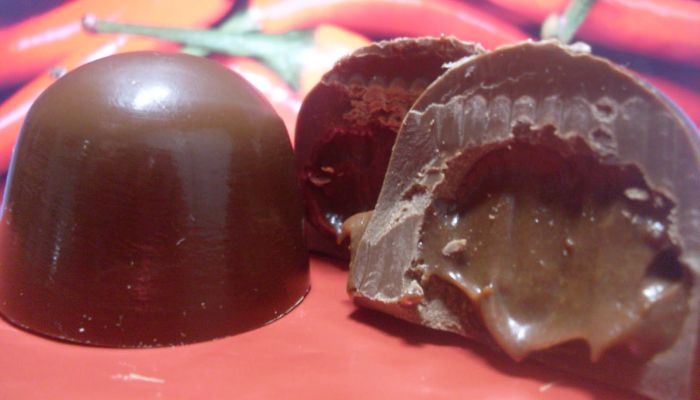 Explosão de Sabores: Bombom de Chocolate com Pimenta