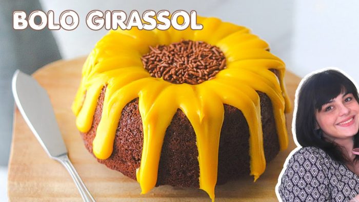 BOLO GIRASSOL DE CHOCOLATE – FAÇA E VENDA MUITO! Um bolo lindo e delicado para vender todo dia!