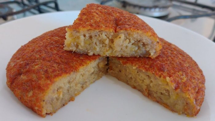 NÃO COMA TRIGO! MISTURE BANANA E AVEIA SEM OVO,SEM LEITE NA FRIGIDEIRA PARA O CAFÉ DA MANHÃ