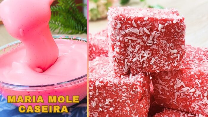 DOCINHO DE INFÂNCIA! RECEITA DE MARIA-MOLE CASEIRA COM GELATINA