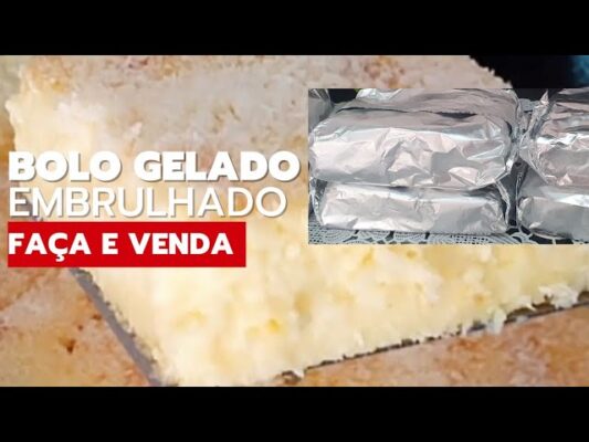 FAÇA E VENDA BOLO GELADO DE COCO | BOLO EMBRULHADINHO