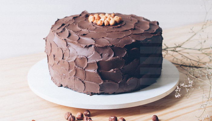 Bolo Ganache de Chocolate com Avelã