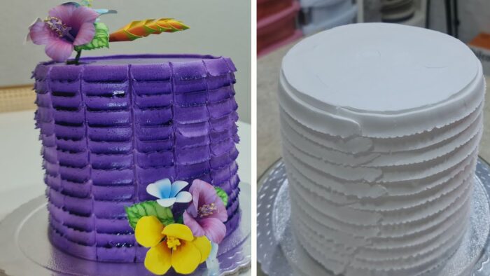 VEM APRENDER A FAZER ESSA TEXTURA MARAVILHOSA NO BOLO / FLORES PERFEITAS  @PARISCAKEDESIGNER