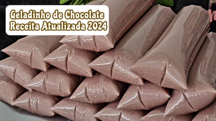 GELADINHO DE CHOCOLATE SUPER CREMOSO PARA VENDER   RECEITA ATUALIZADA 2024