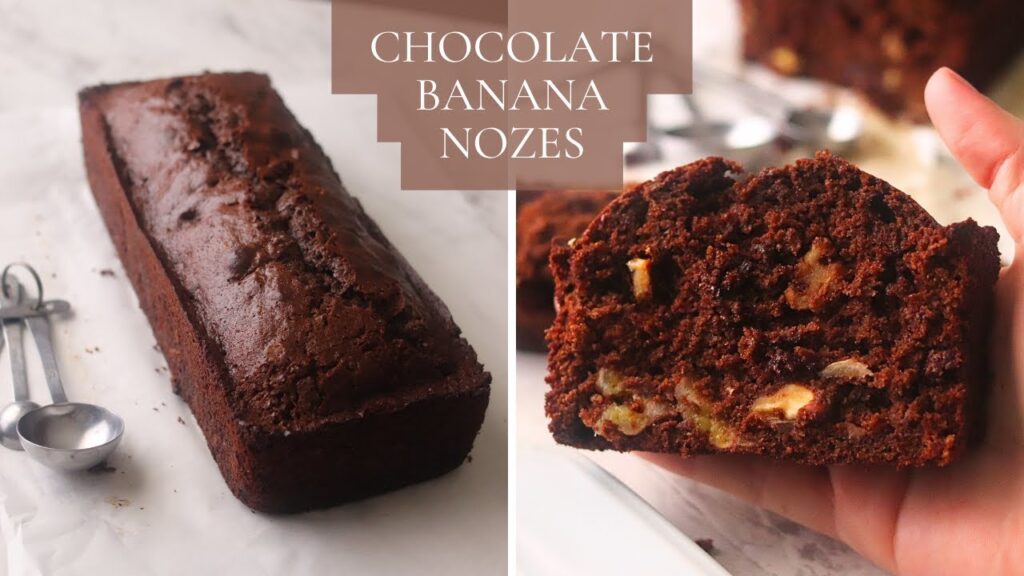 BOLO DE CHOCOLATE COM BANANA E NOZES – FOFINHO E DELICIOSO