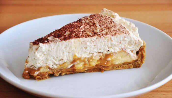 Receitas Doce de Banana: Torta Banoffee com Toffee